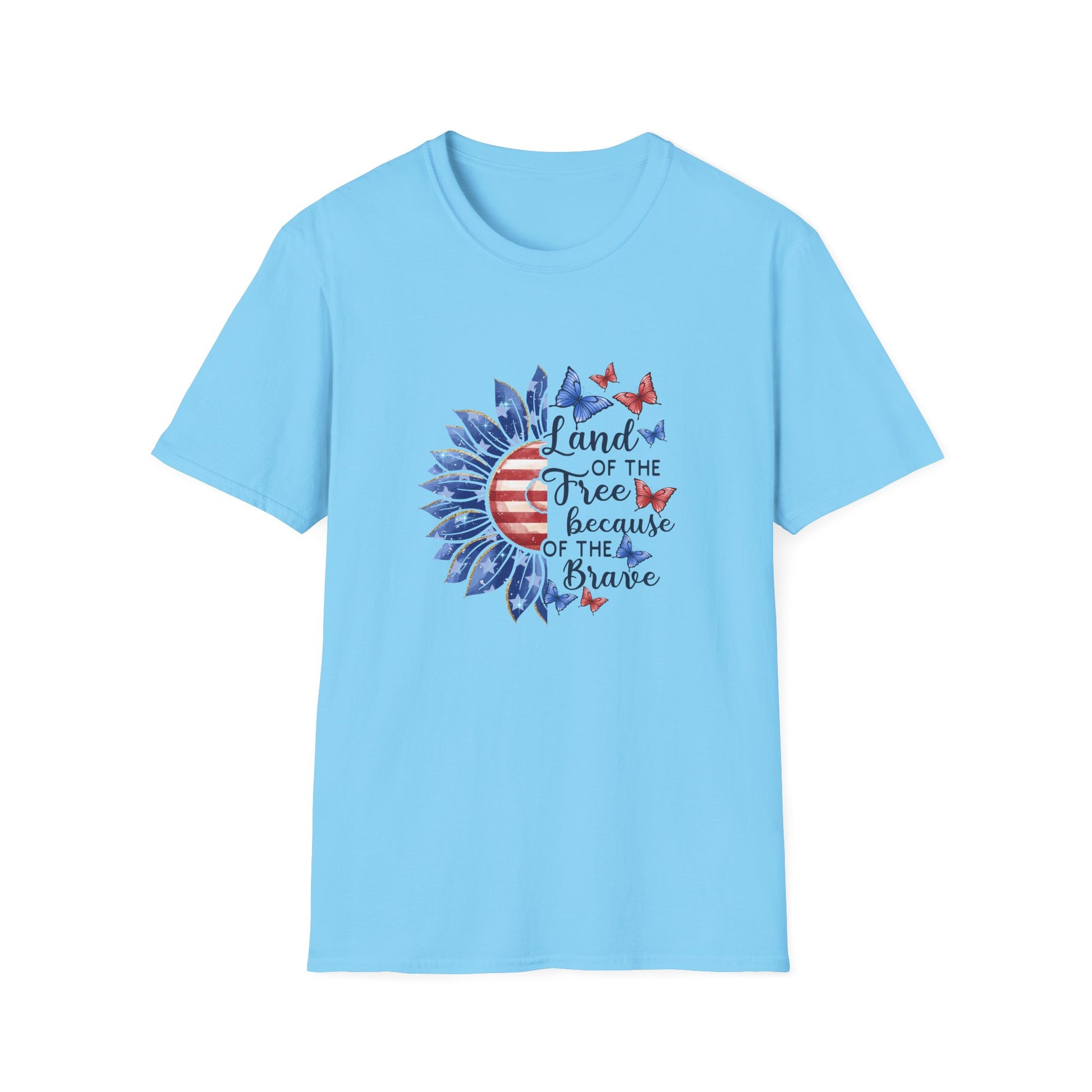 American Flag floral tee – perfect patriotic gift for women and teens