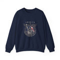 American Flag graphic sweatshirt with unisex fit – bold red white and blue