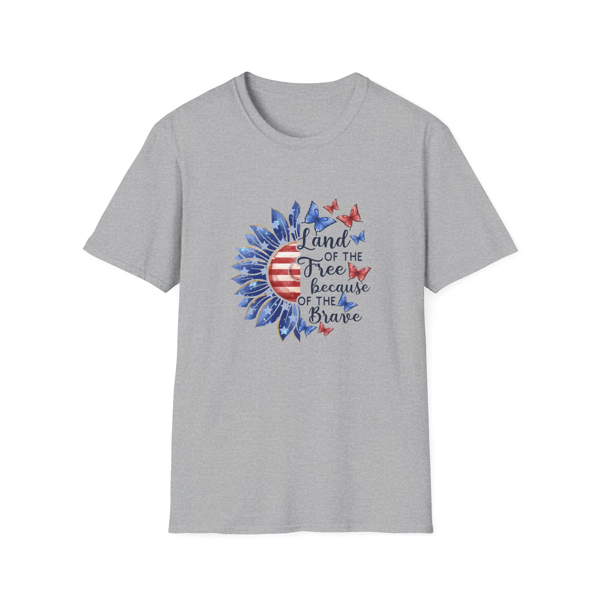 American Flag graphic tee – comfy red, white, and blue fashion top