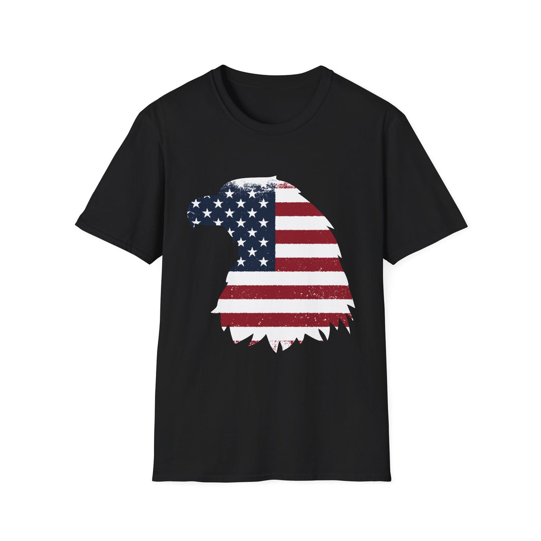 American Flag Tee Shirt with eagle graphic and patriotic message