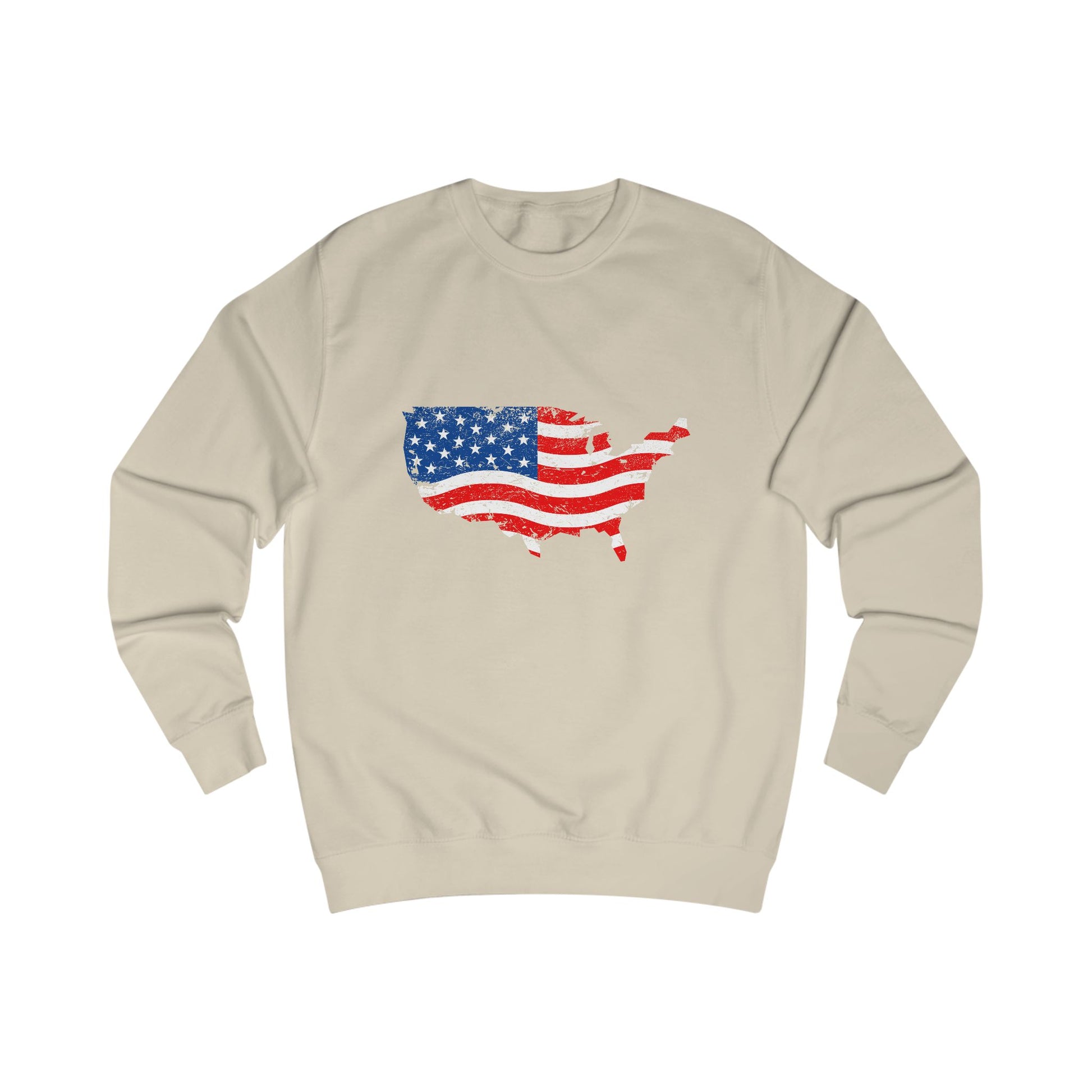 American Flag sweatshirt shirts in soft unisex fit for patriotic wear