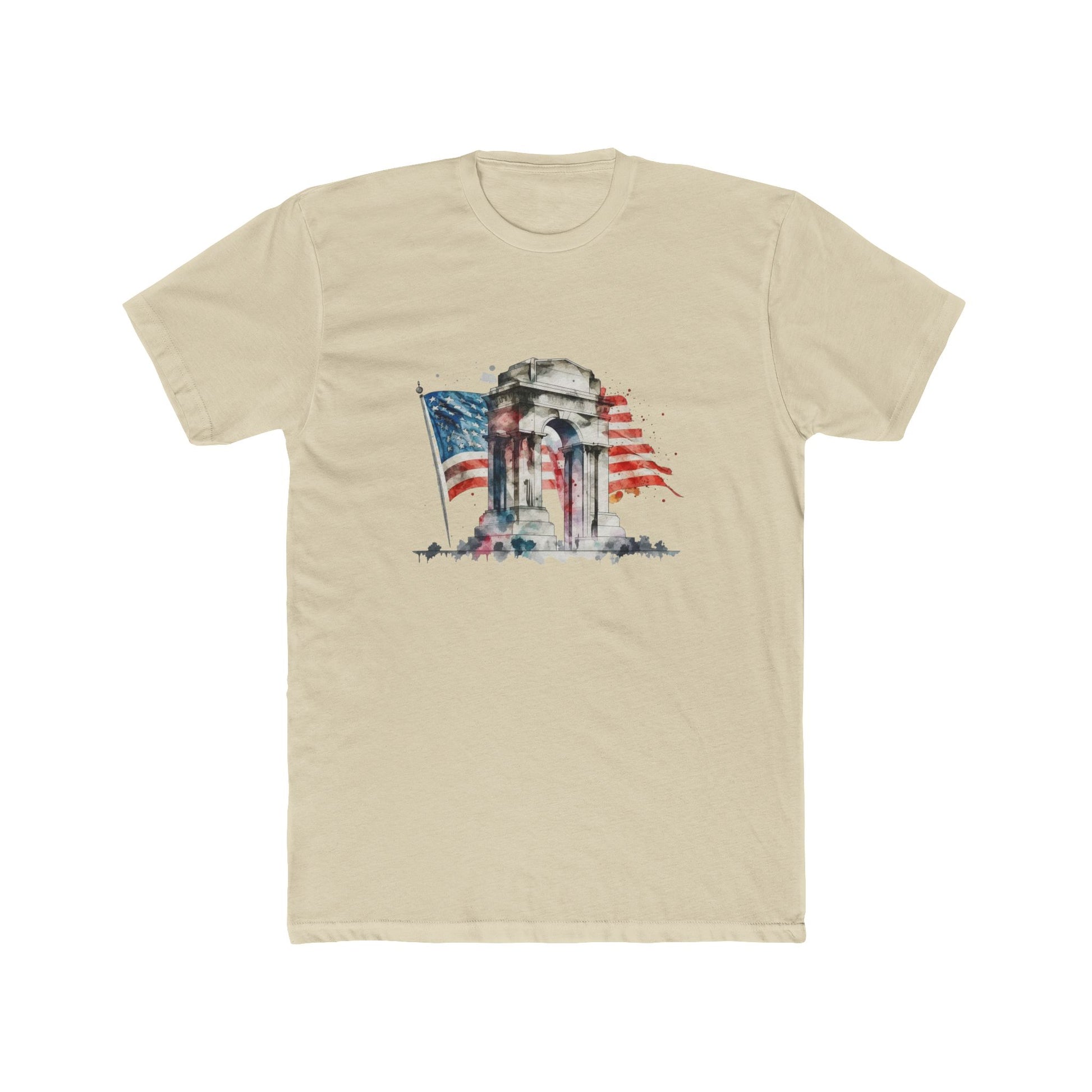 American Flag Tee Shirts – retro red white and blue patriotic style