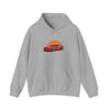 Car graphic hoodie with muscle car design and Mustang theme