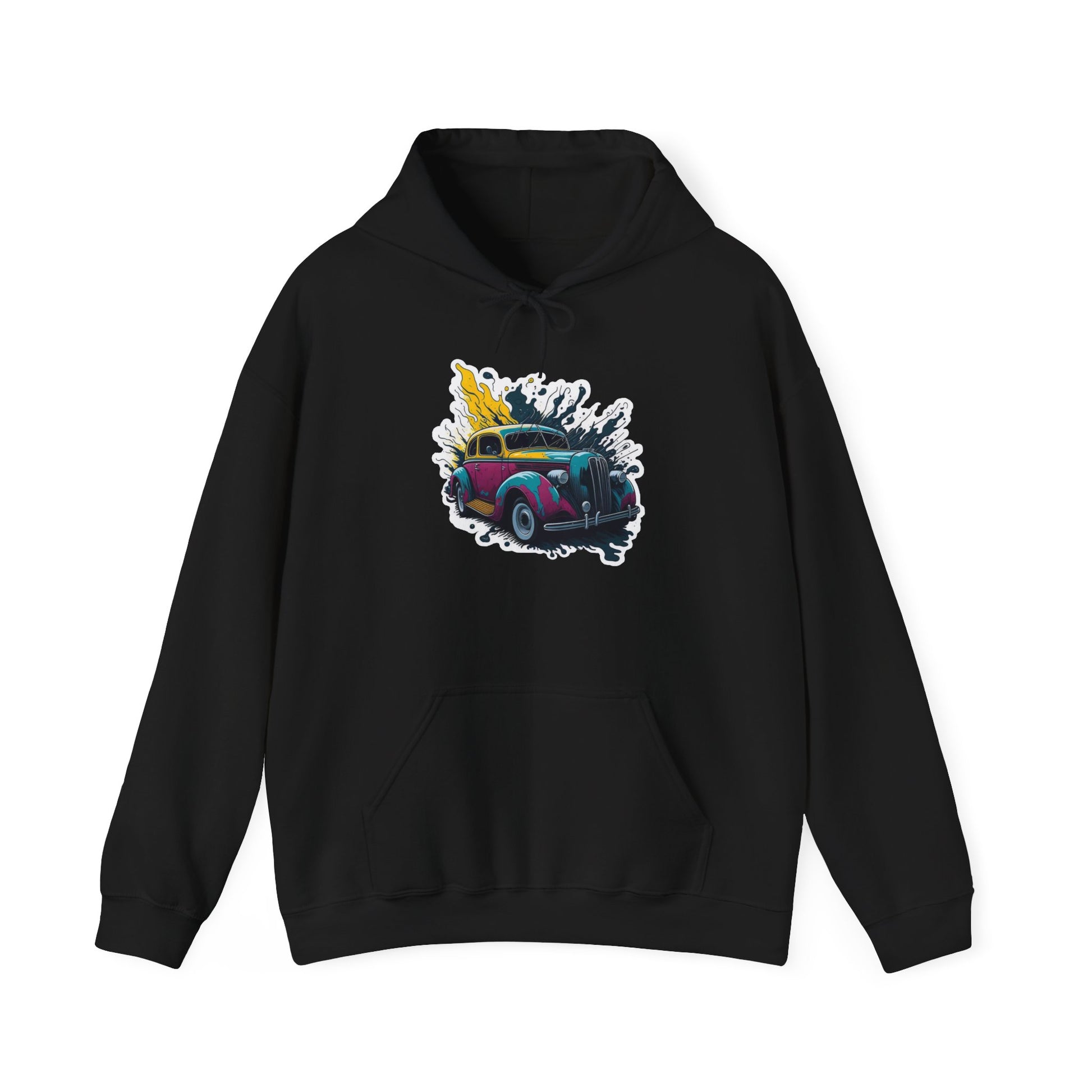 Unisex car lover hoodie with soft interior and classic comfort fit