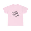 Foodie apparel featuring vintage bakery tee with hand-drawn elements
