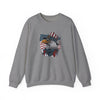 Fourth of July sweatshirt featuring bold American eagle design