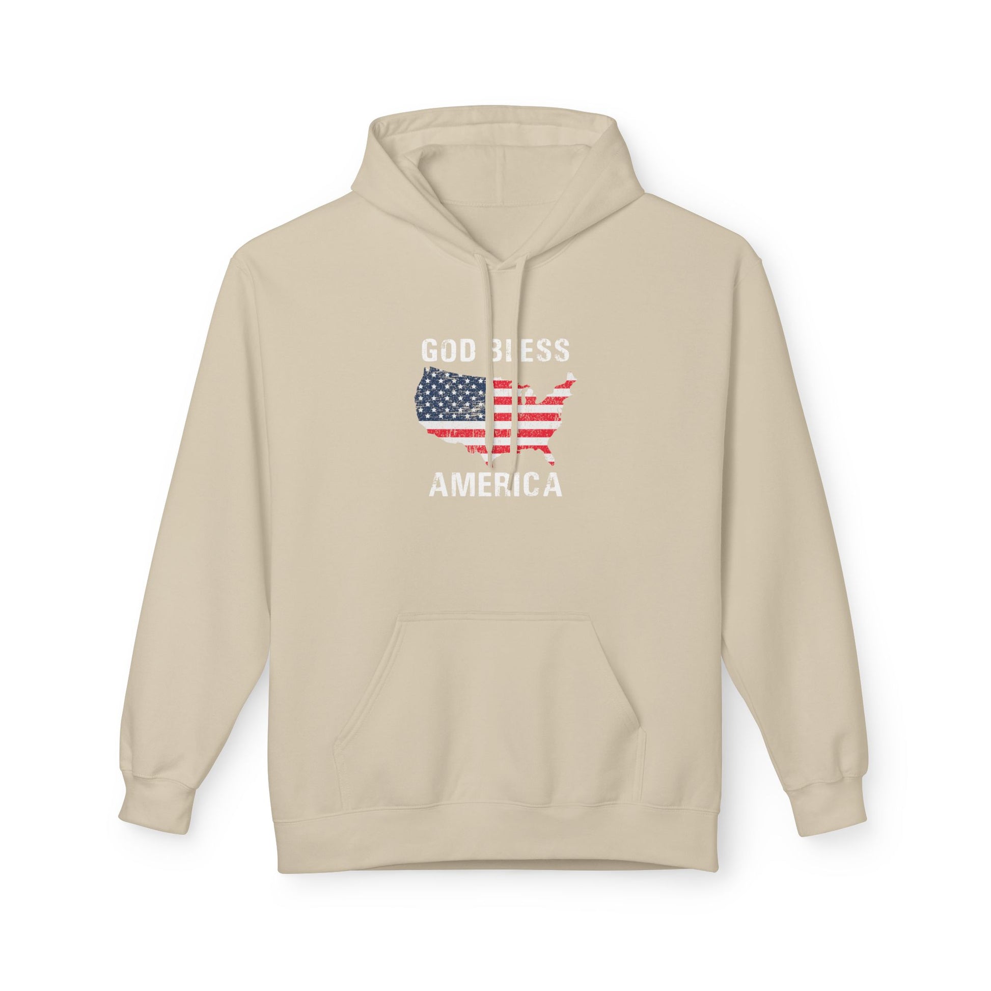 God Bless America graphic hoodies with relaxed fit and cozy design