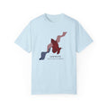 God Bless America shirt with graphic flag design – red white and blue pride