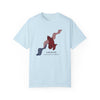 God Bless America shirt with graphic flag design – red white and blue pride