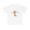 Front view of Good Friday 2025 tee with cross and hand design