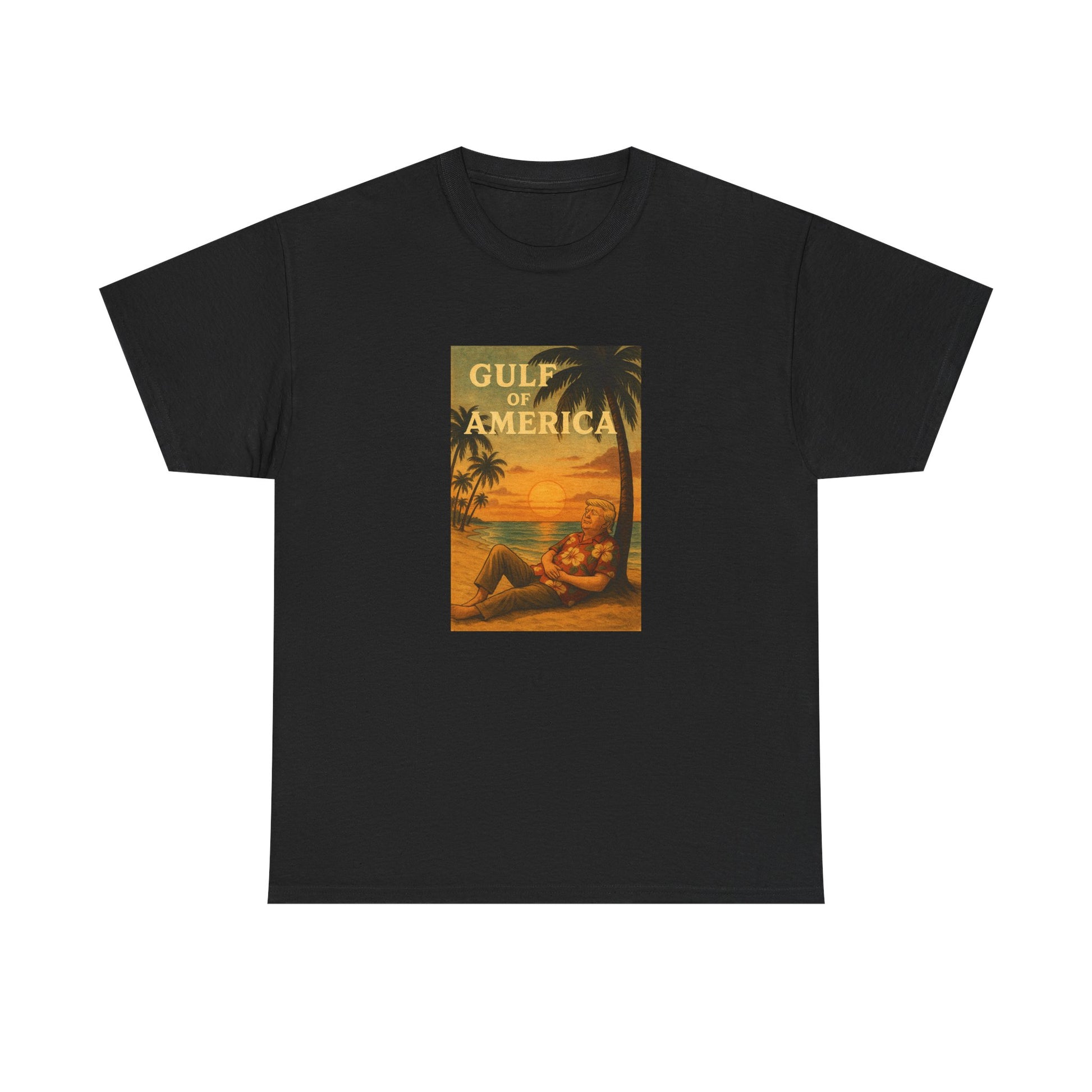 Gulf of America tee with retro summer design – patriotic beachwear