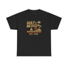 Front view of Gulf of Mexico shirt with vintage graphic
