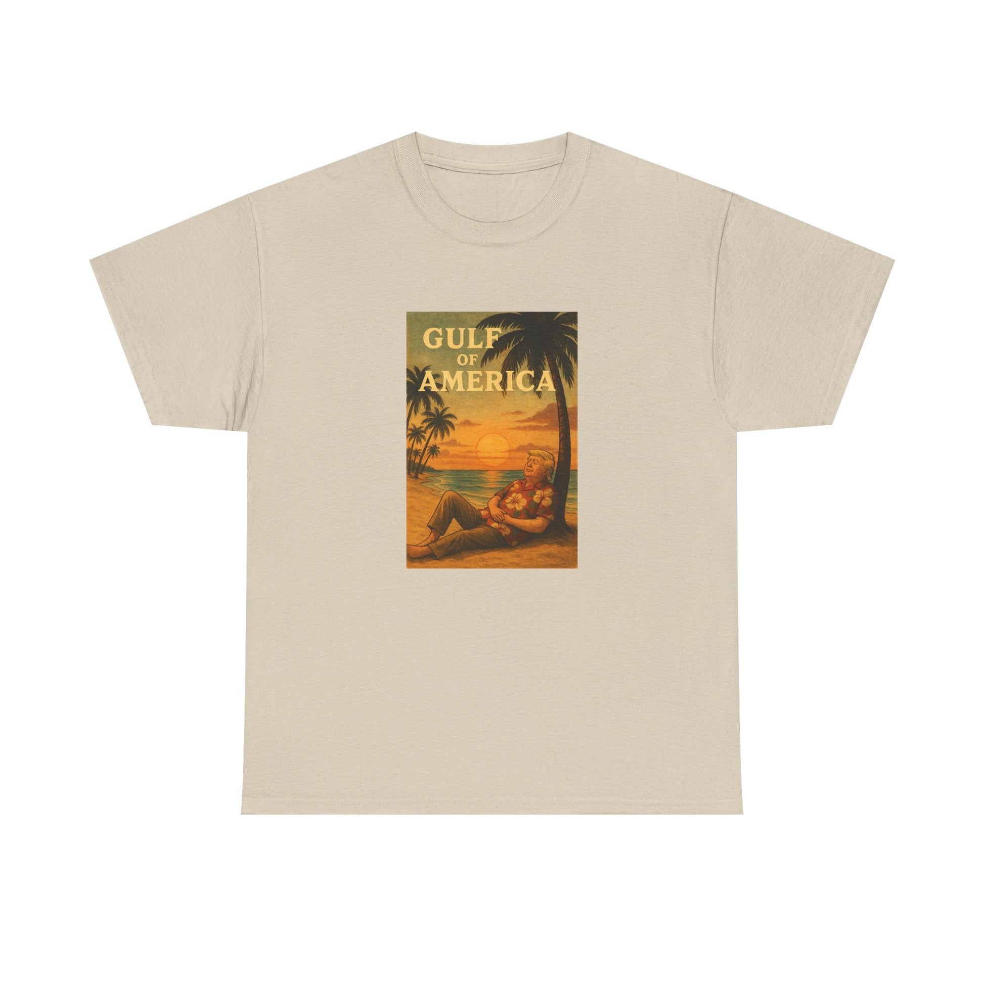 Gulf t shirt with patriotic vintage graphic and relaxed unisex fit
