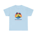 Gulf t shirt with relaxed summer design and tropical print