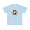 Gulf t shirt with relaxed summer design and tropical print