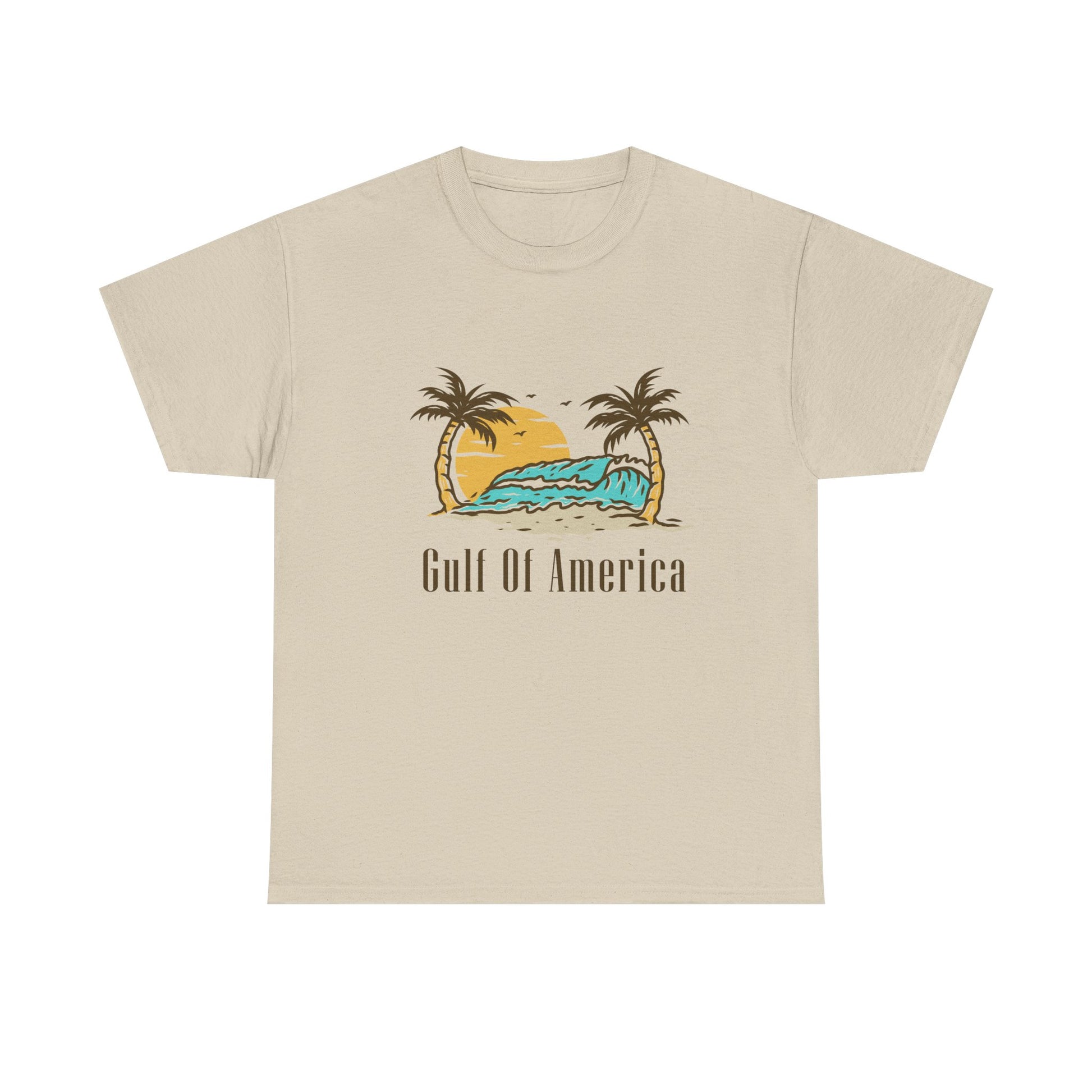 Gulf t shirt with summer theme – classic crew neck and relaxed fit
