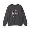Memorial Day graphic sweatshirt with American flag and eagle print