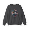 Memorial Day graphic sweatshirt with American flag and eagle print