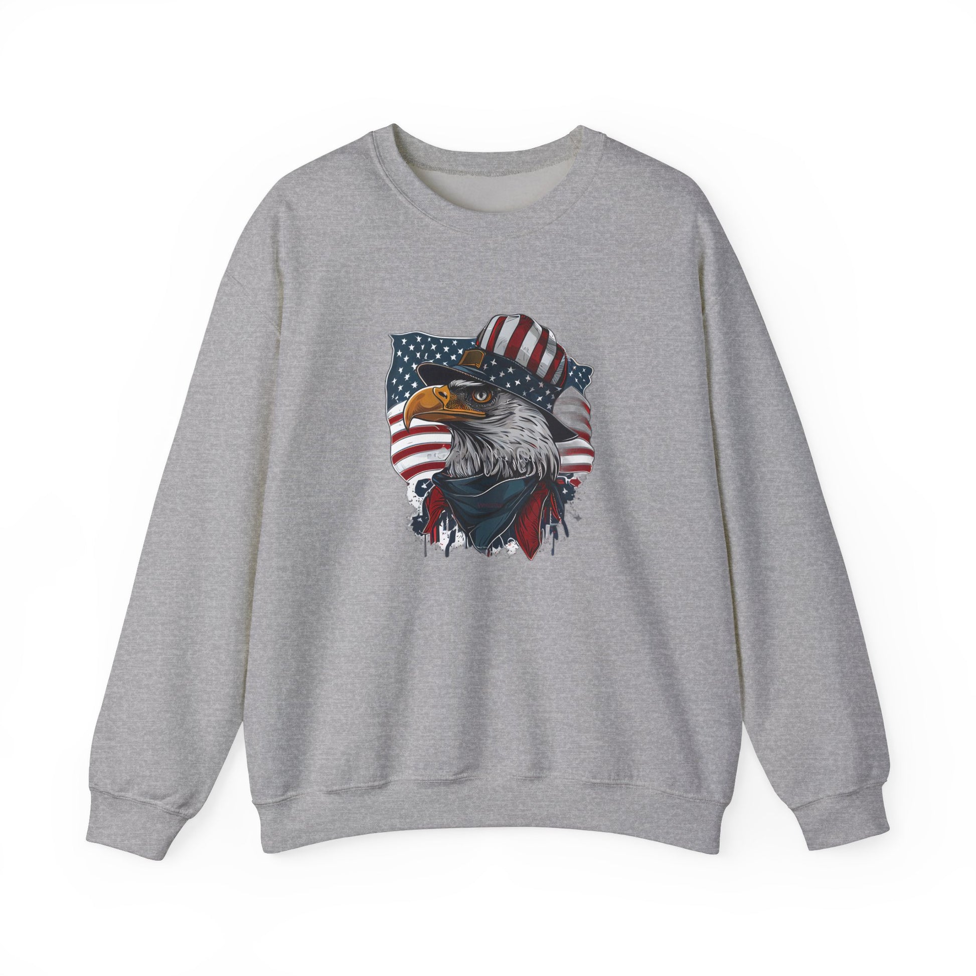 Patriotic American Flag sweatshirt for cozy, casual patriotic wear