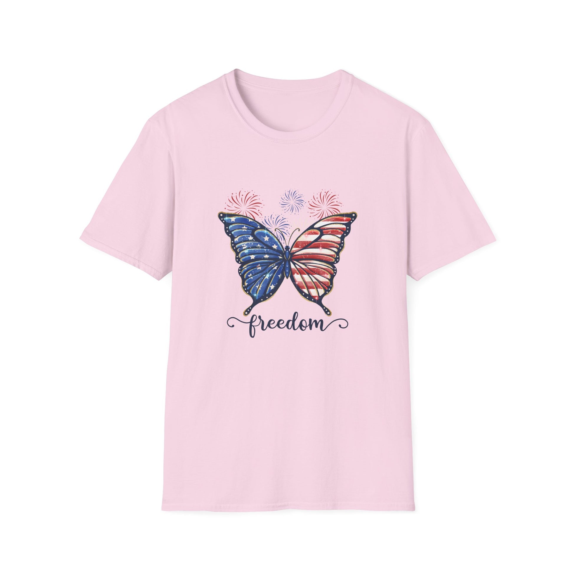 Patriotic shirt for her – butterfly America pride design top