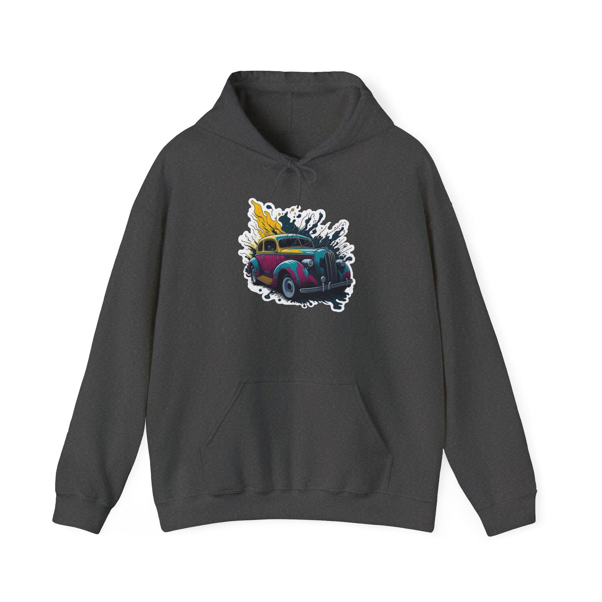 Retro car hoodie for men and women – ideal autumn streetwear