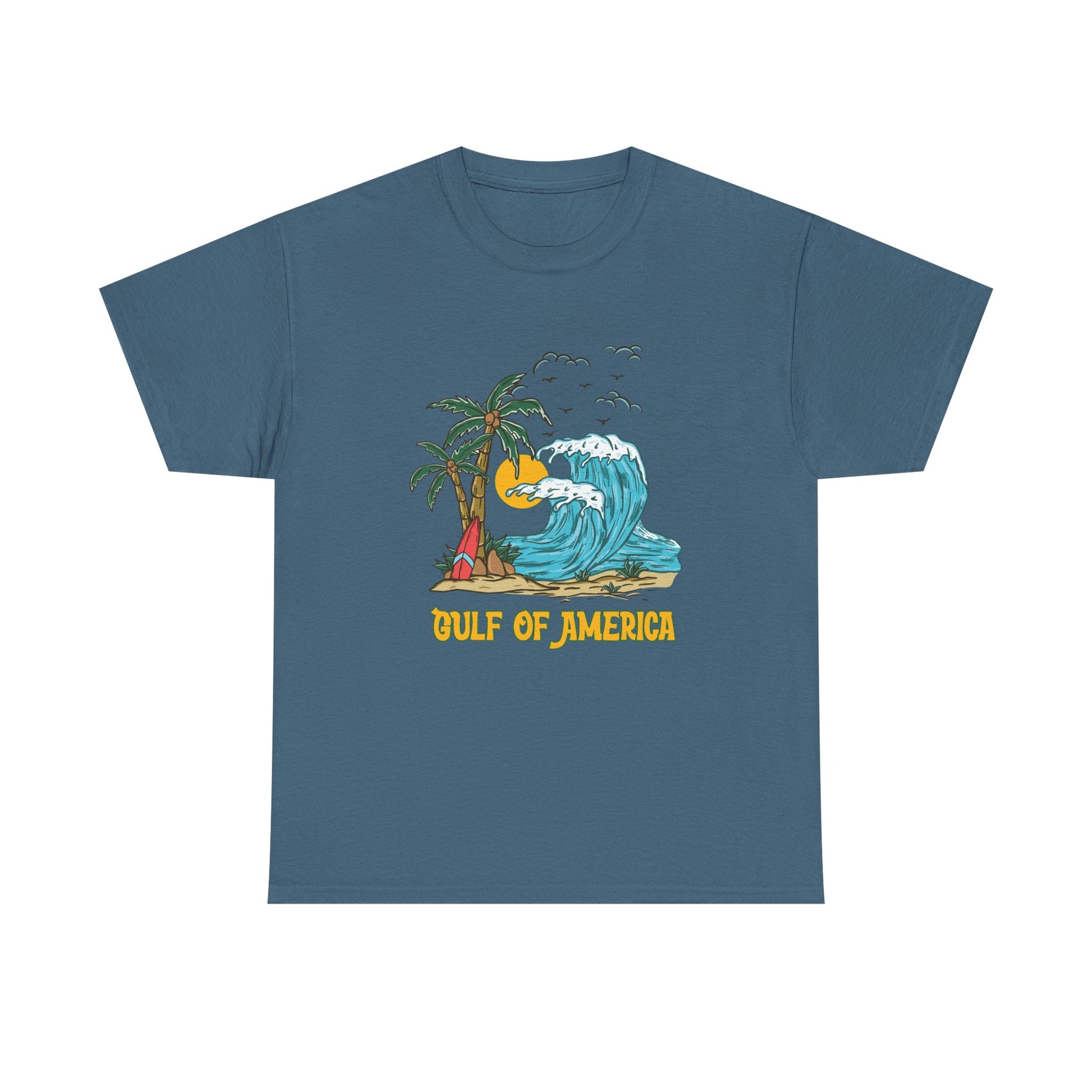 Summer outfit featuring Gulf of America tee for travel-ready comfort