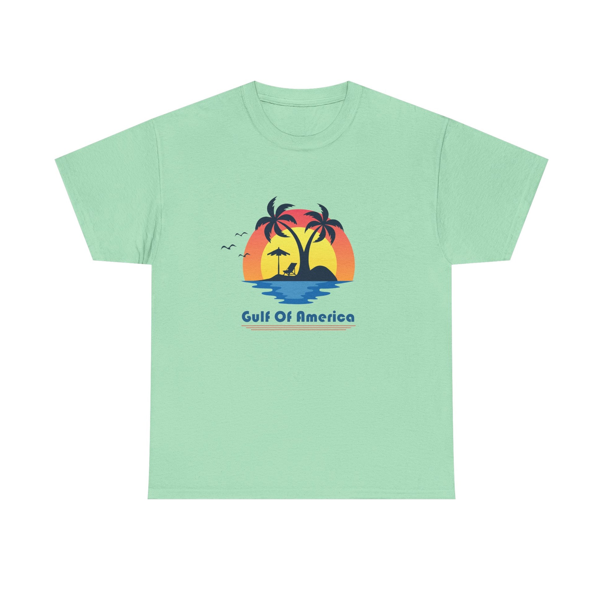Sunset Gulf t shirt – unisex beachwear with coastal vibes