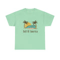 Vacation shirt with Gulf of America graphic – sunset coastal theme