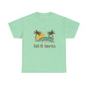 Vacation shirt with Gulf of America graphic – sunset coastal theme