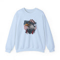 Veterans Day sweatshirt with bold patriotic eagle graphic