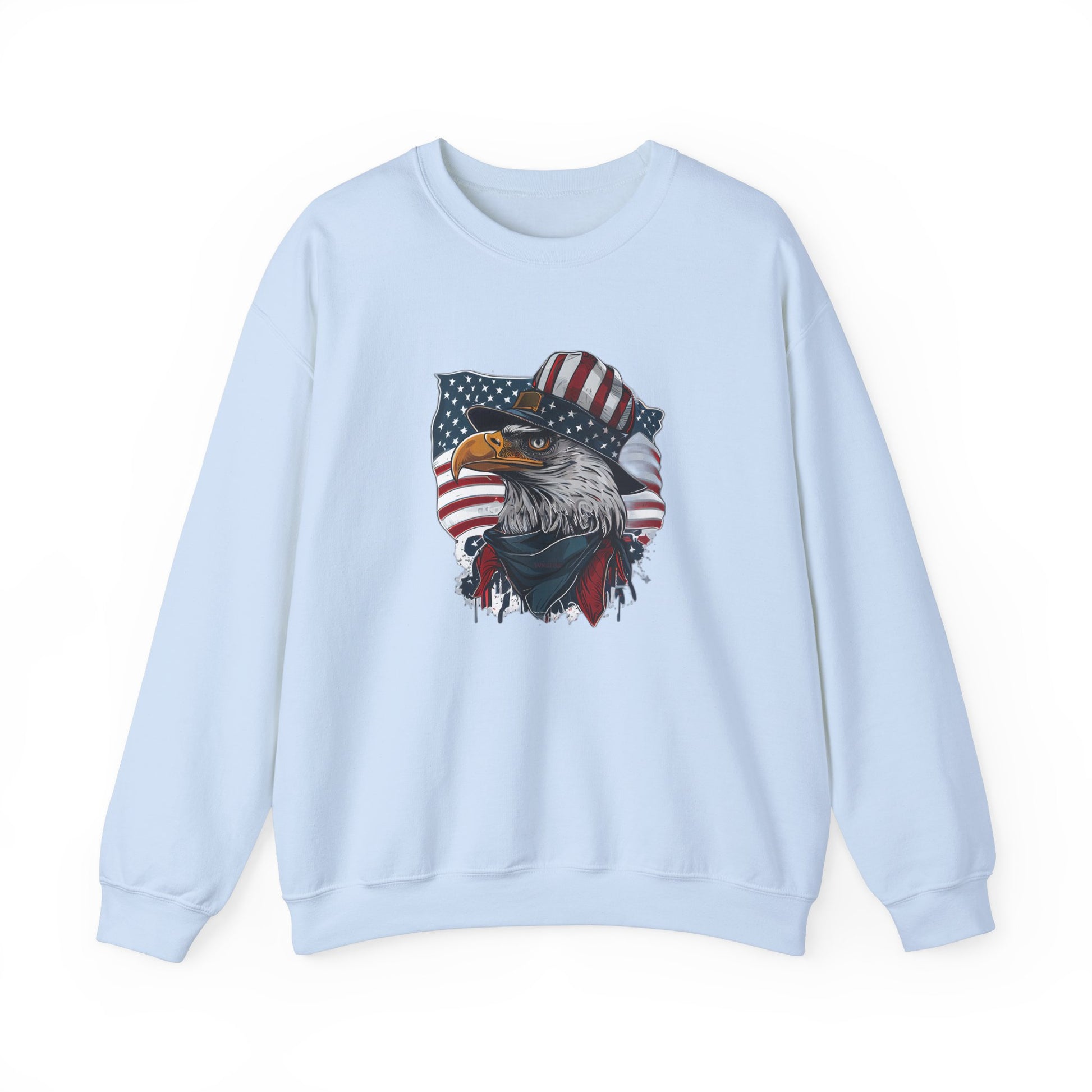 Veterans Day sweatshirt with bold patriotic eagle graphic