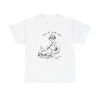 Front view of vintage baker shirt with retro baking graphic