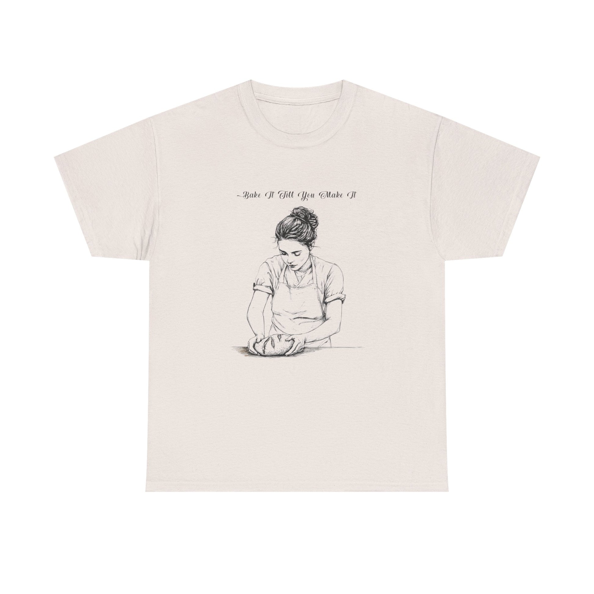 Vintage bakery shirt featuring an illustrated chef and cozy fit